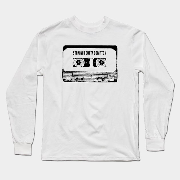 Straight Outta Compton Cassette Tape - Nwa - Long Sleeve T-Shirt